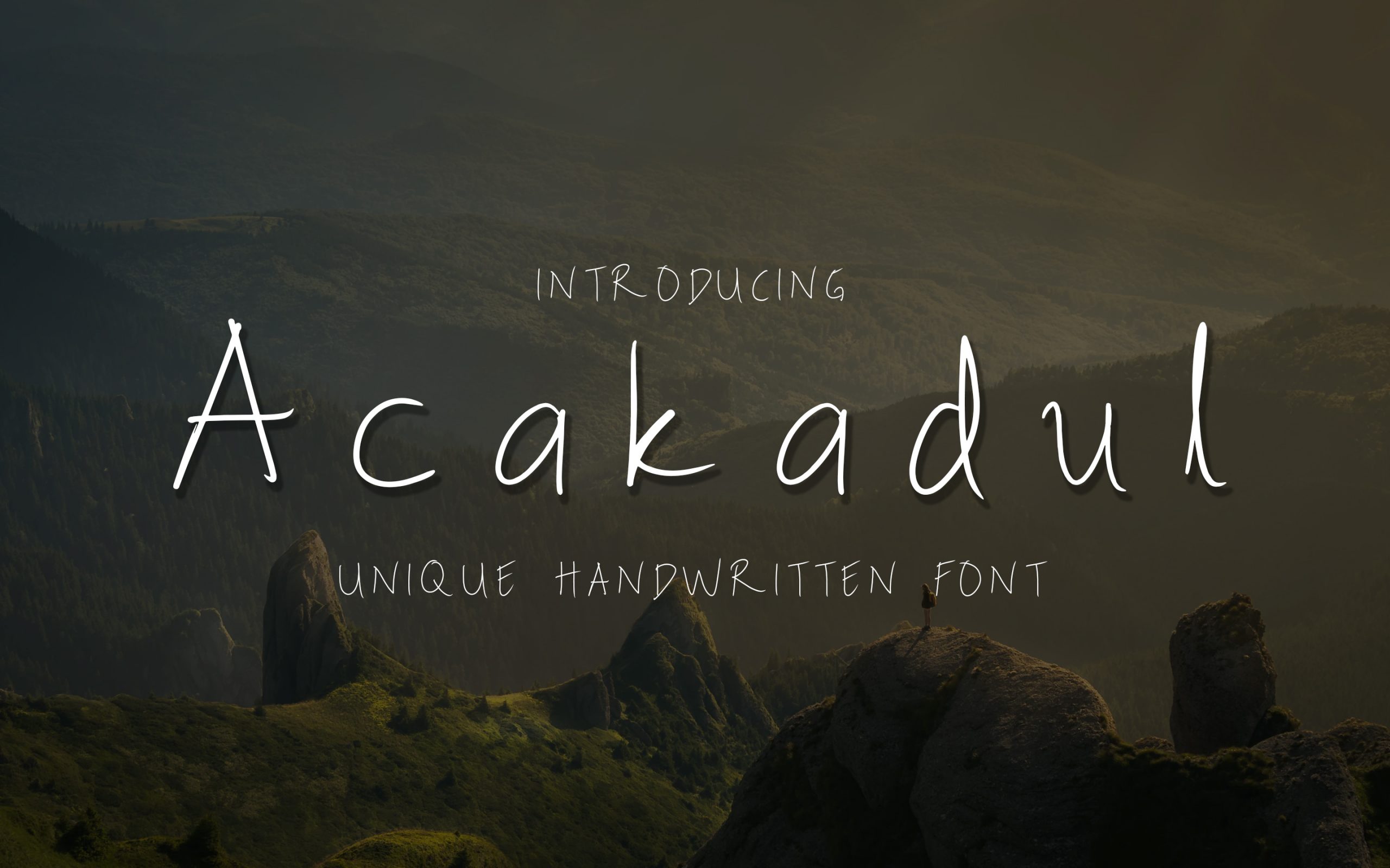 Acakadul Handwritten Preview 1