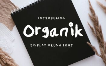 Organik - Organic Display Typeface