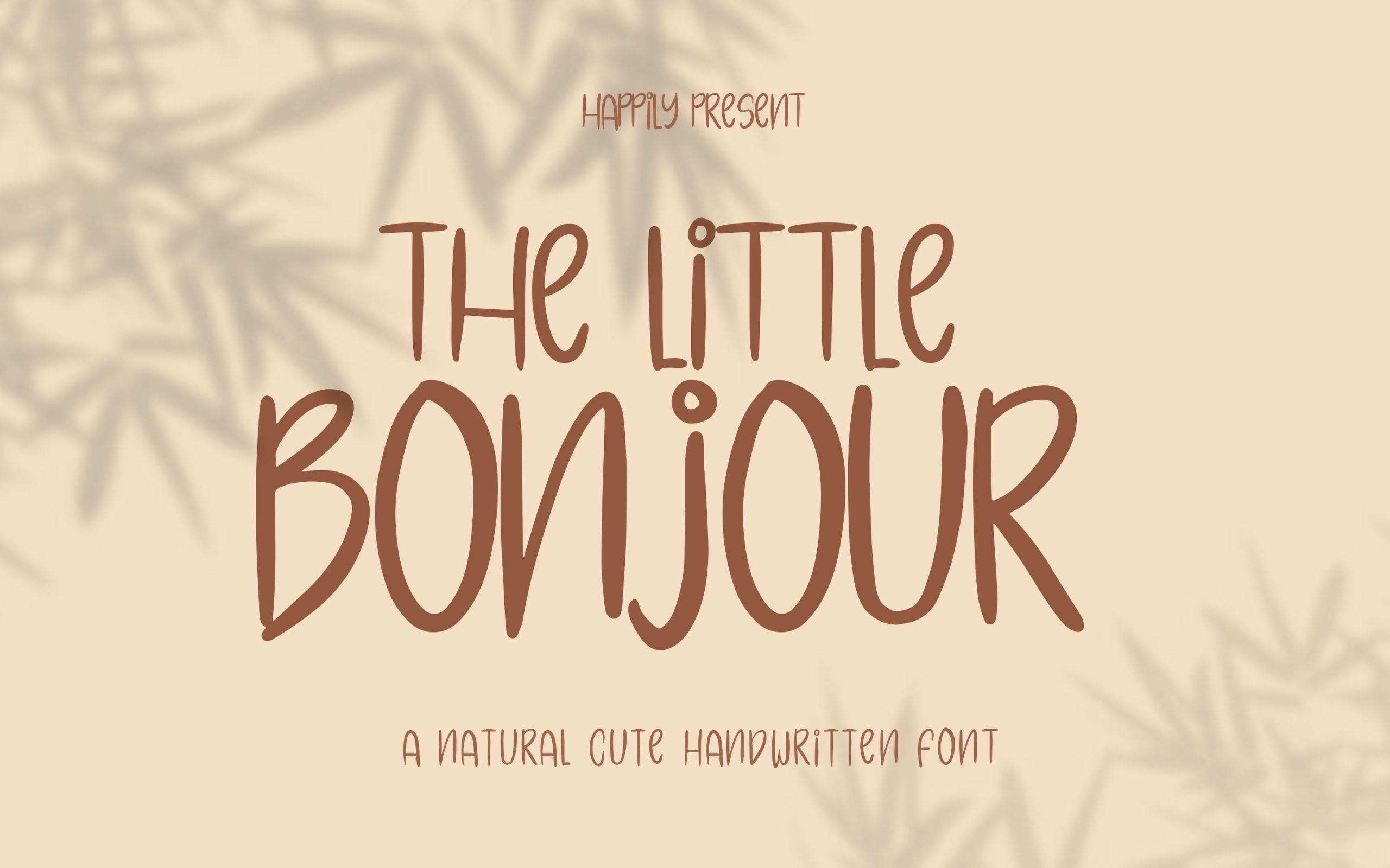 The Little Bonjour Font Preview 1