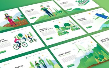 Sustainable Technology Landing Pages
