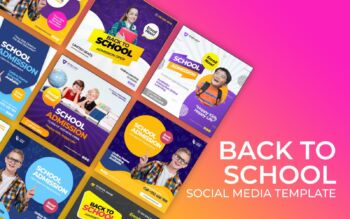 Back to School Social Media Templates
