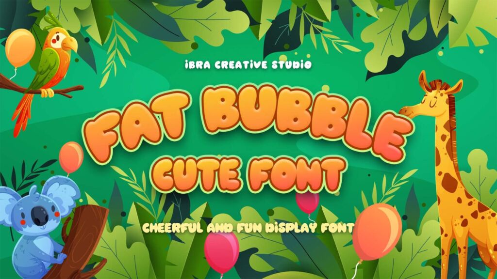 Fat Bubble: big, bouncy letters that can carry a sale headline on their own.