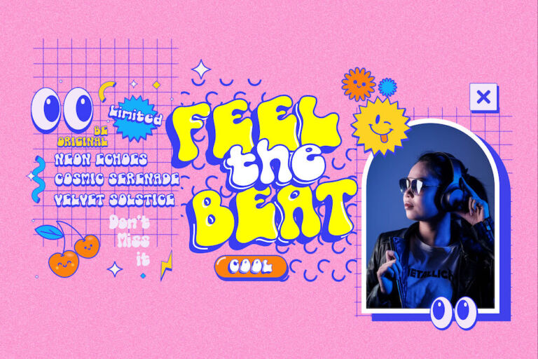 Funky Retrovy – A Funky Retro Font font preview