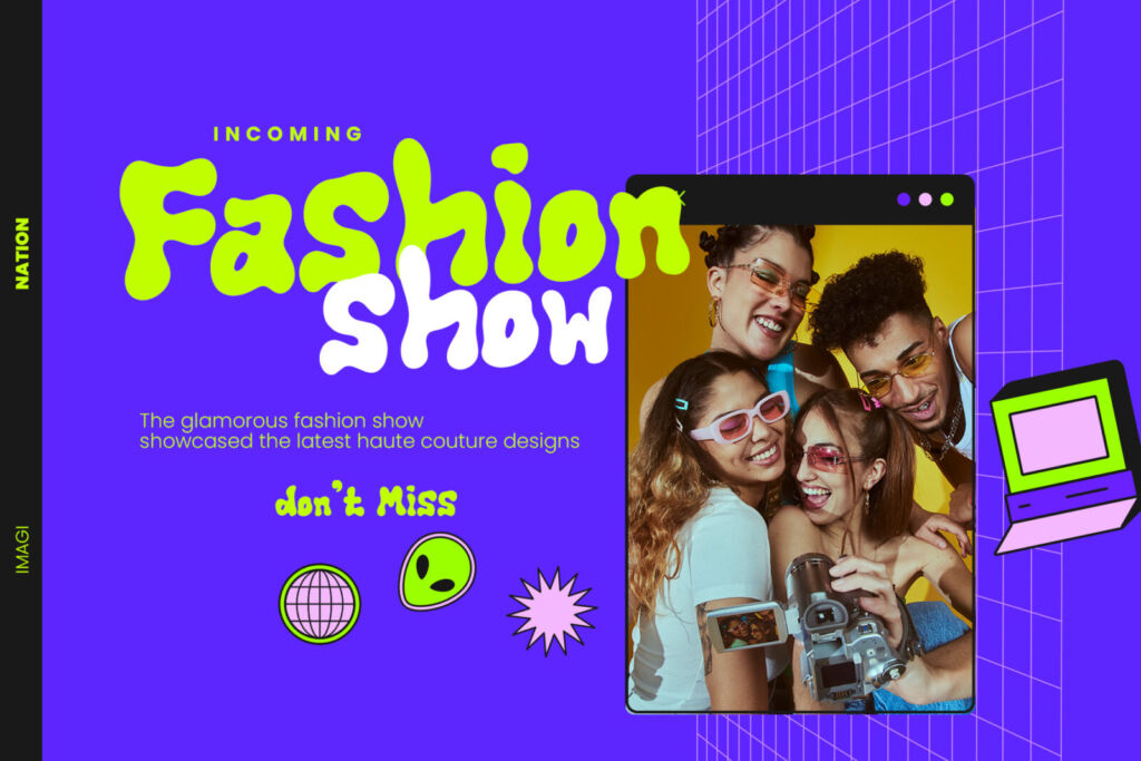 Retroovy Vibes font in use — groovy display typeface by Ibra Creative Studio