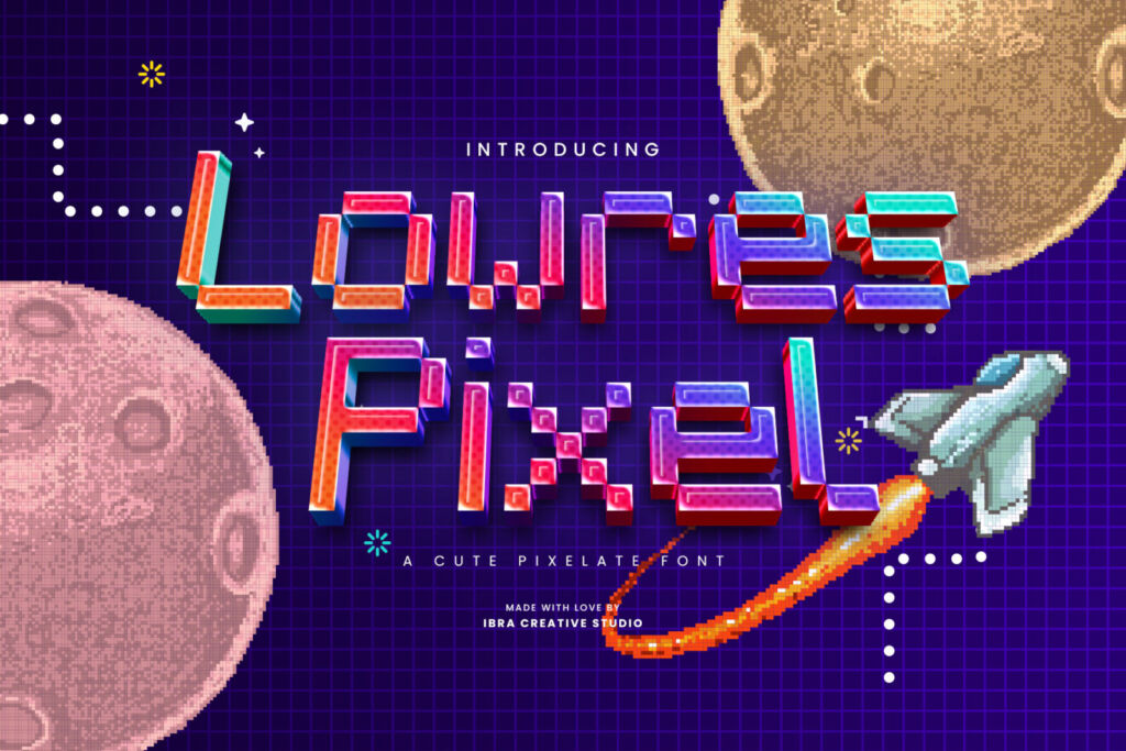 Lowres Pixel: retro, readable and very indie.