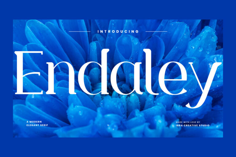 Endaley – An Modern Elegant Serif font preview