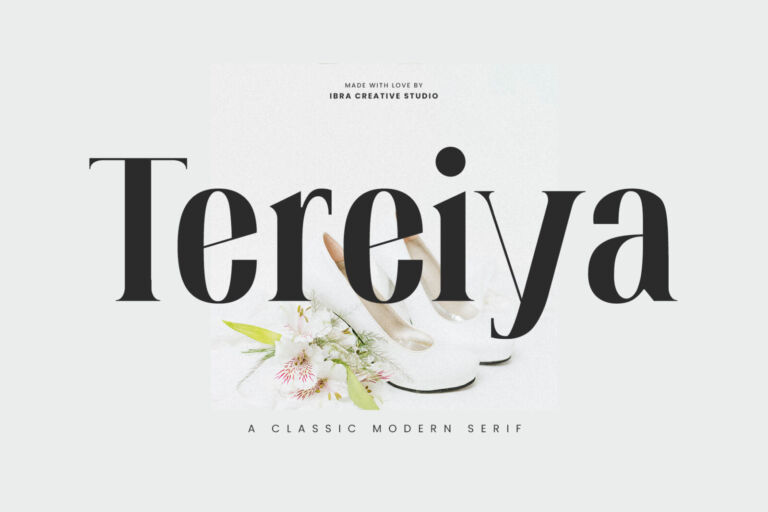 Tereiya – A Classic Modern Serif font preview