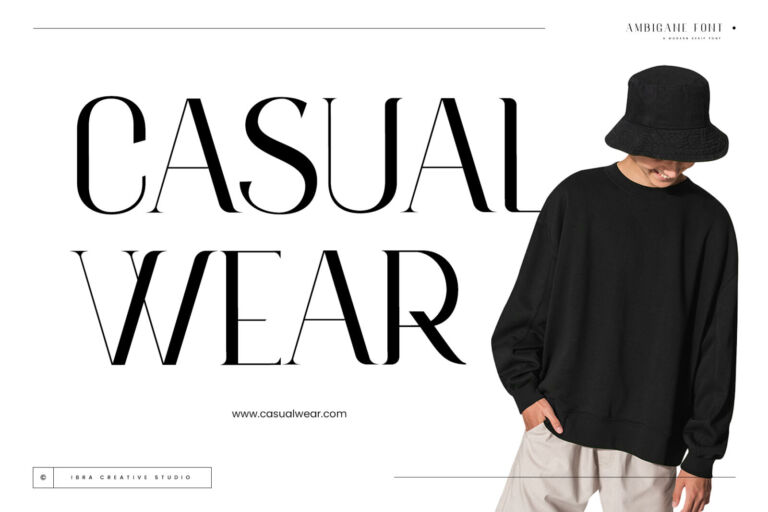 Ambigane – A Modern Elegant Serif Font font preview