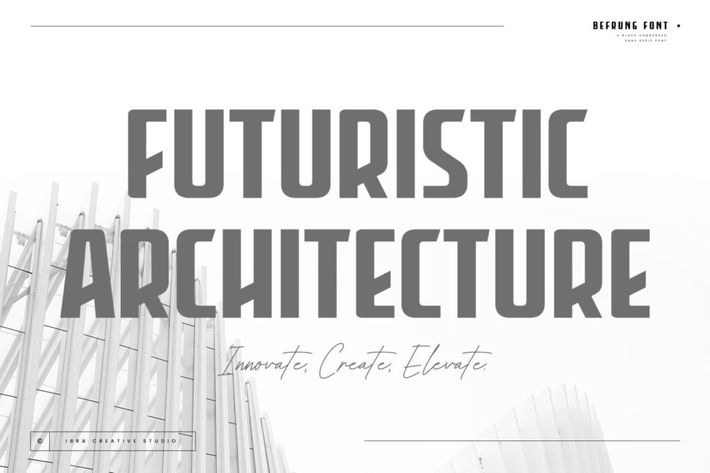 Befrung – A Black Condensed Sans Serif Font font preview