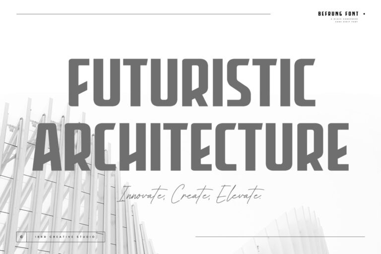 Befrung – A Black Condensed Sans Serif Font font preview