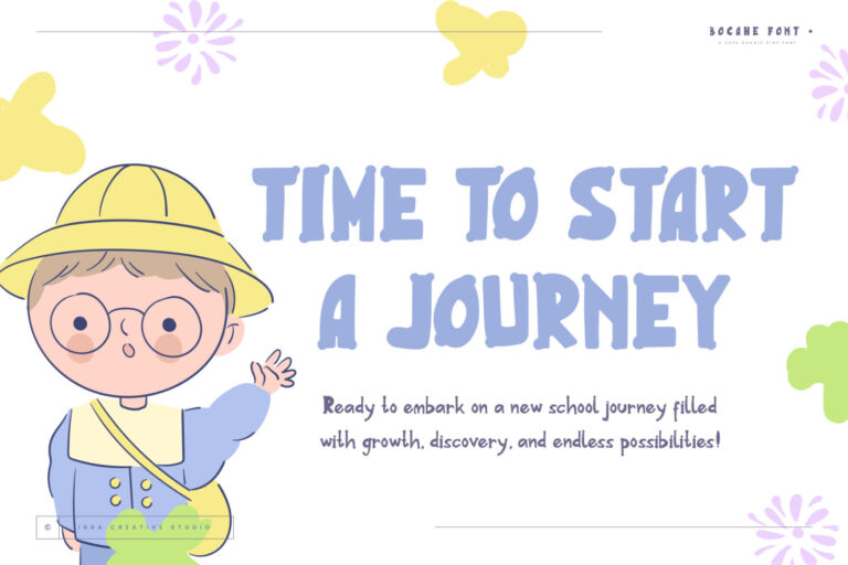 Bocahe – A Cute Doodle Kids Font font preview
