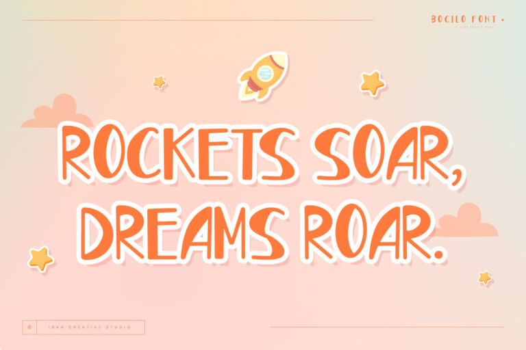 Bocilo – A Cute Bubbly Font font preview