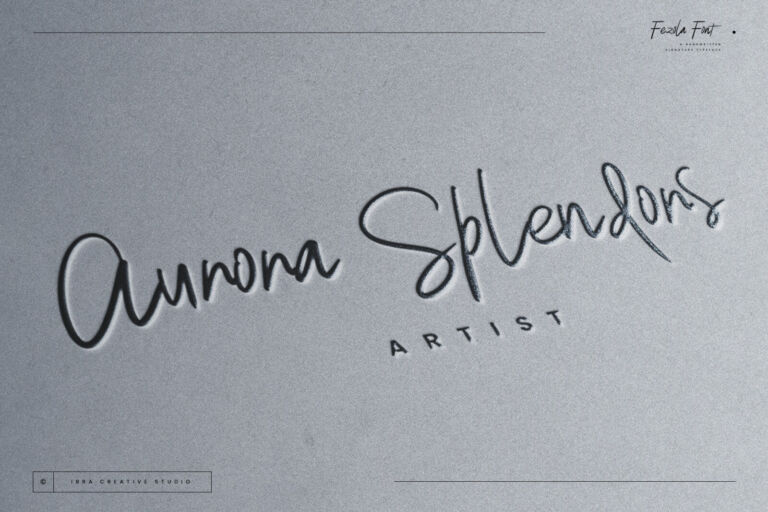 Fezola – A Handwritten Signature Typeface font preview