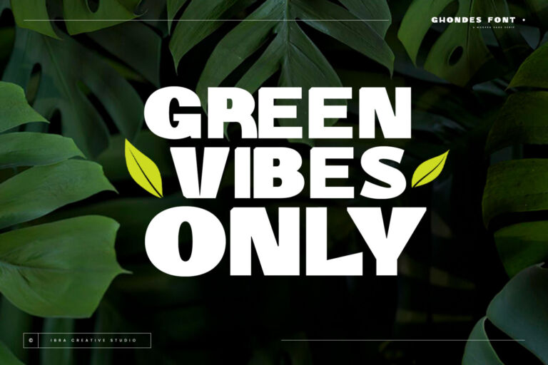 Ghondes – A Modern Sans Serif font preview
