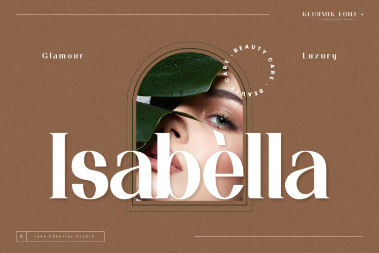 Kecumik – A Glamour Serif typeface font preview