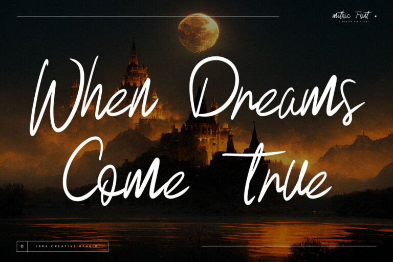 Mitchic – A Handwritten Script Font font preview
