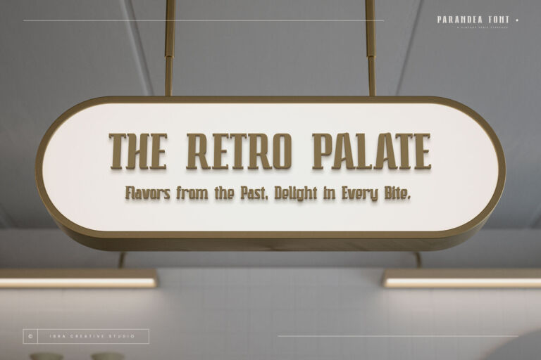 Parandea – A Vintage Serif Typeface font preview