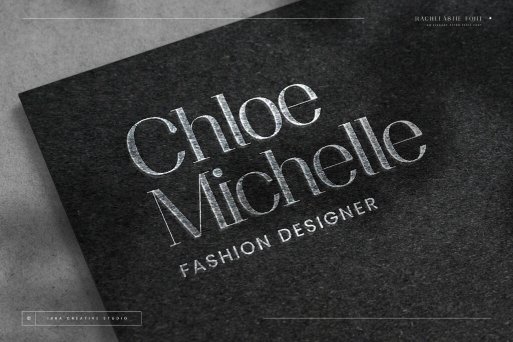 Rachelasti – An Elegant Retro Serif Font font preview