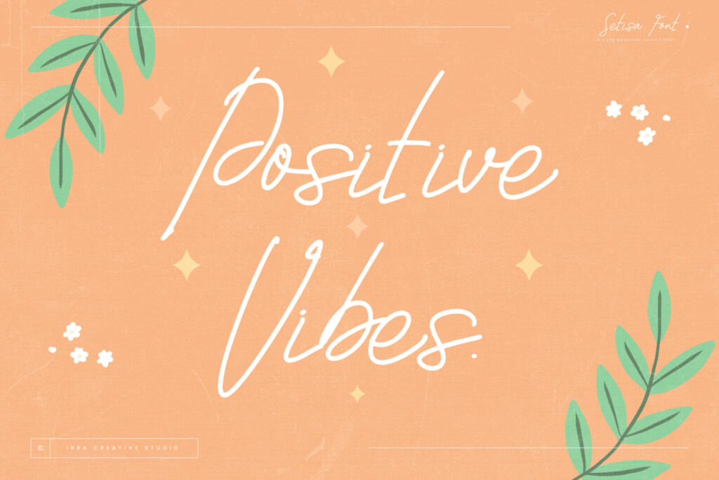 Setisa – A Cute Monoline Script Font font preview