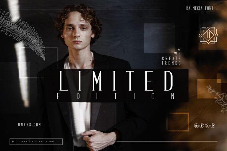 Balmecia – A Tall Display Serif Typeface font preview