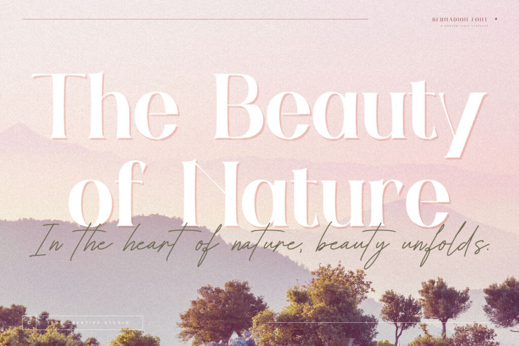 Bernadion – A Modern Serif Typeface font preview