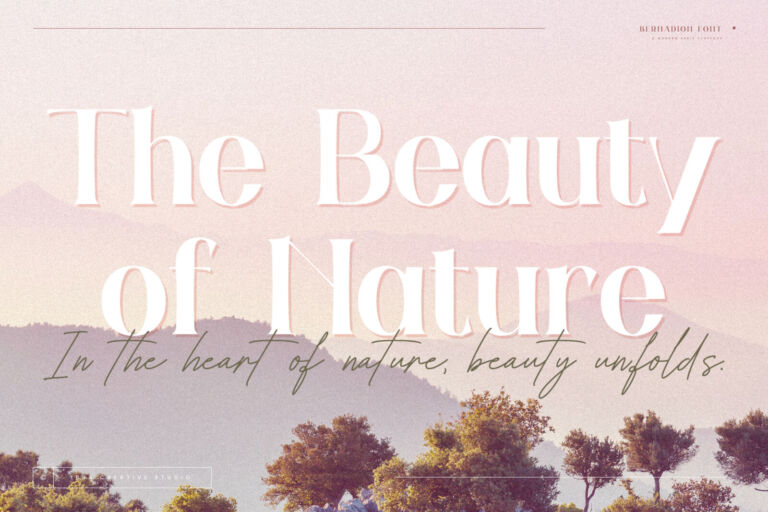 Bernadion – A Modern Serif Typeface font preview