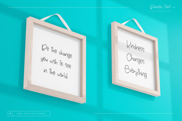 Broceta  A Playful Monoline Kids Font font preview