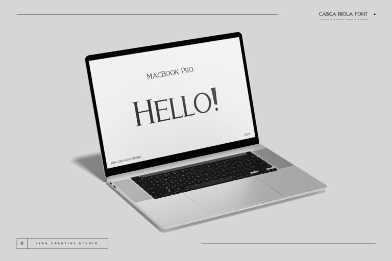 Casca Riola – A Classic Display Serif Typeface font preview