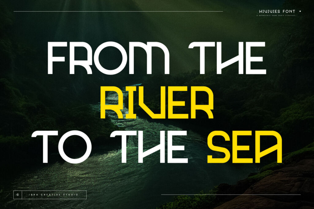 Hivives – A Geometric Sans Serif Typeface font preview