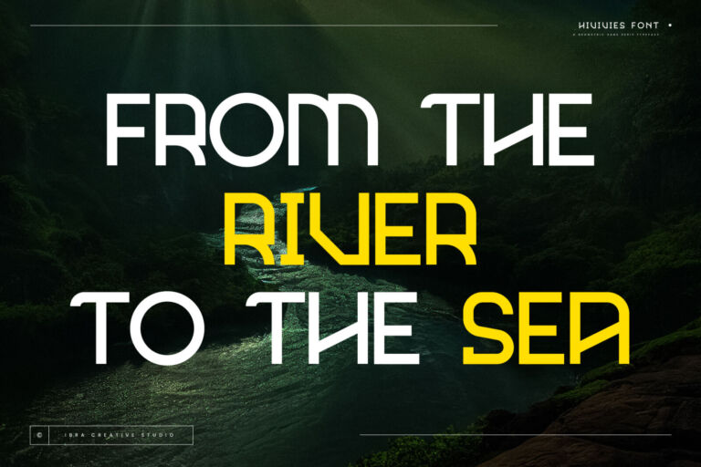 Hivives – A Geometric Sans Serif Typeface font preview