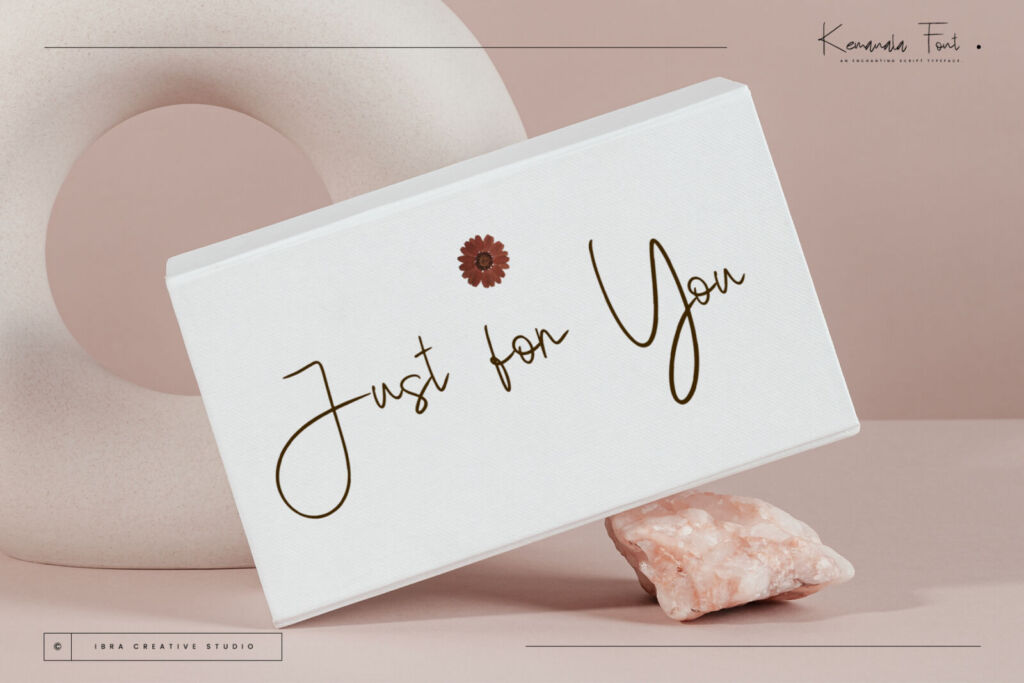 Kemanala – An Enchanting Script Typeface font preview