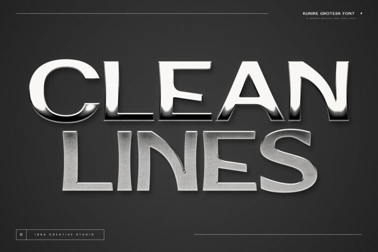 Kunire Grotesk – A Modern Grostesk Sans Serif Font font preview