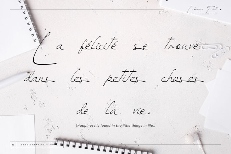 Leboumar – A Modern Signature Typeface font preview