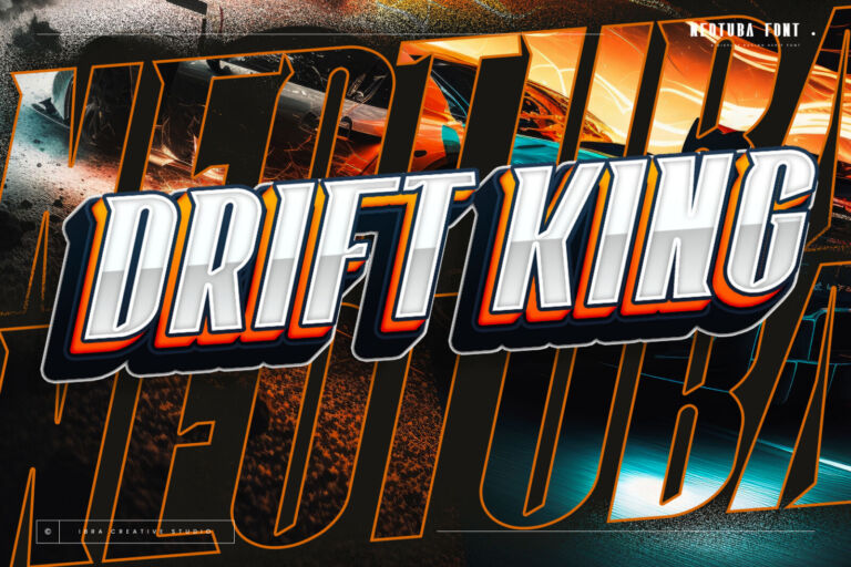 Neotuba – A Display Racing Serif Font font preview