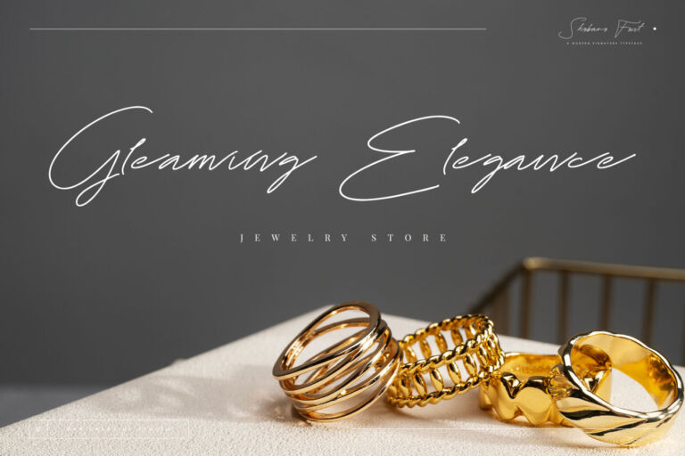 Shobaro – A Modern Signature Typeface font preview
