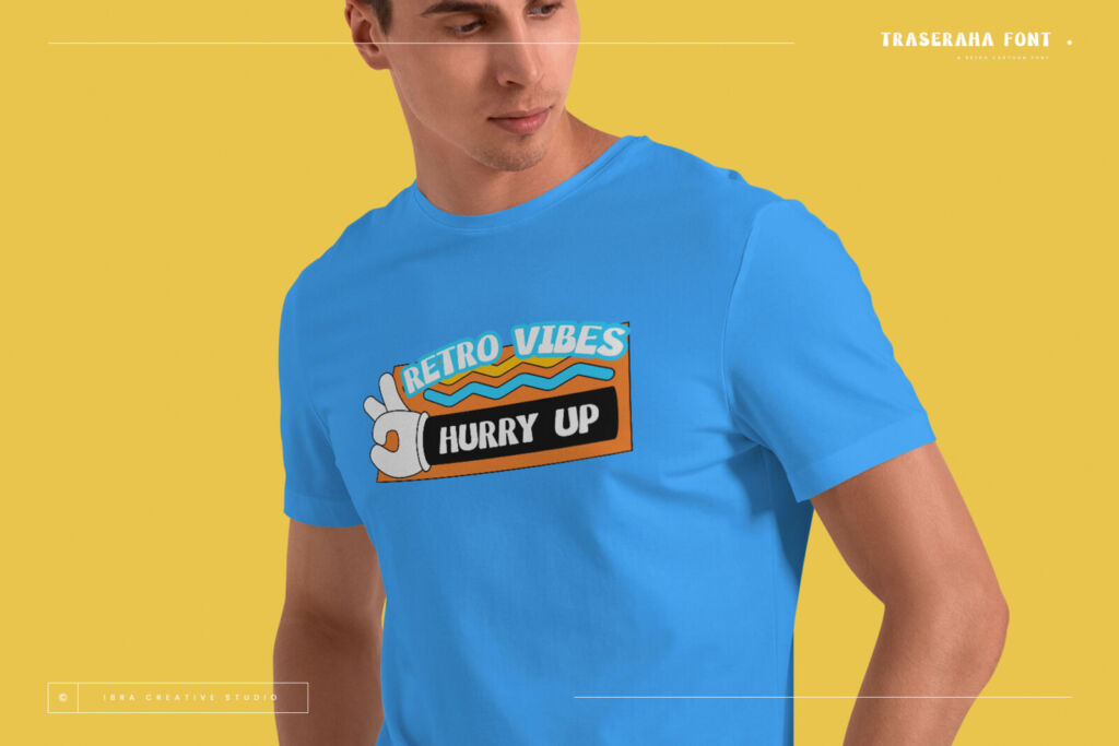 Traseraha – A Retro Cartoon Font font preview