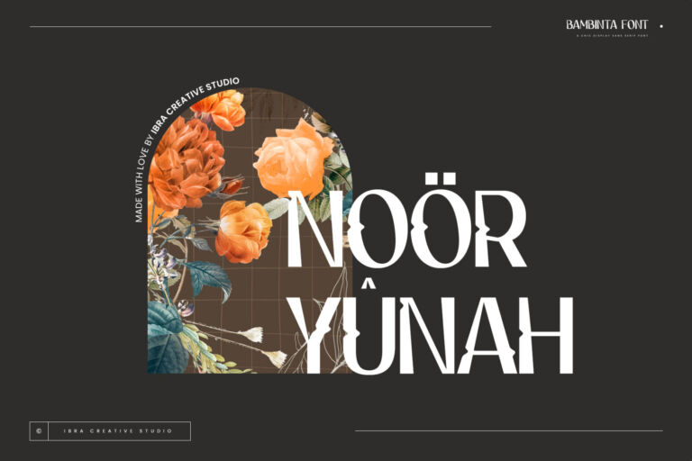 Bambinta – A Chic Display Sans Serif Font font preview