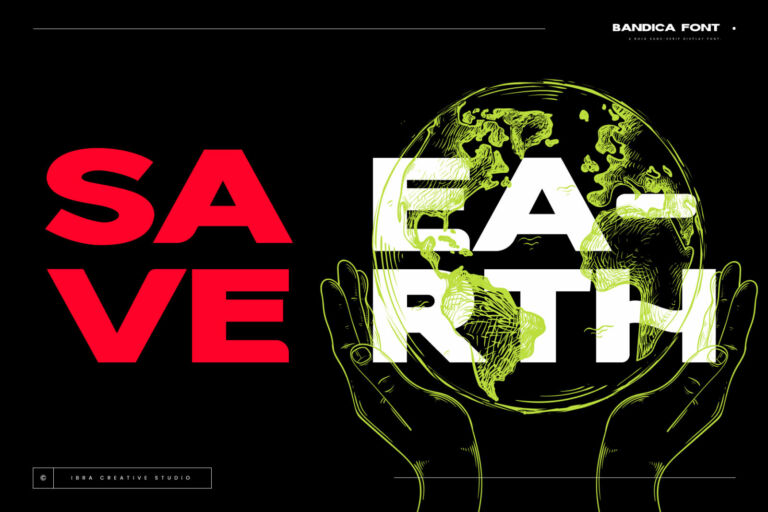 Bandica – A Bold Sans serif Display Font font preview