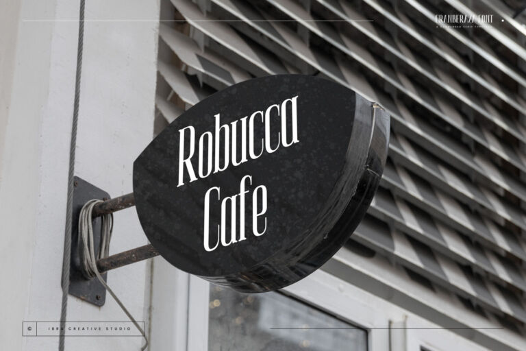 Cranberaza – A Condensed Serif Typeface font preview