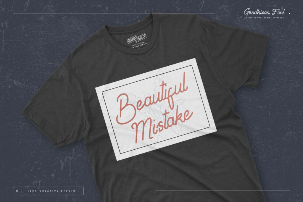 Gendhisan – An Old School Script Typeface font preview