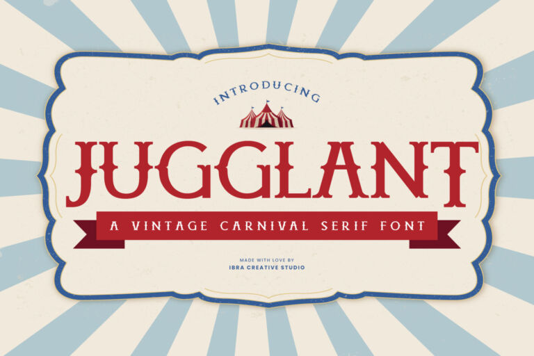 Jugglant – A Vintage Carnival Serif Font font preview