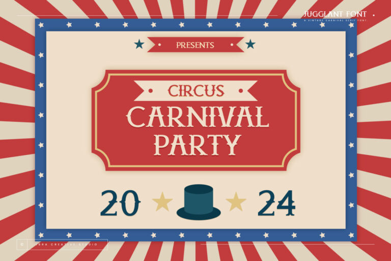 Jugglant – A Vintage Carnival Serif Font font preview