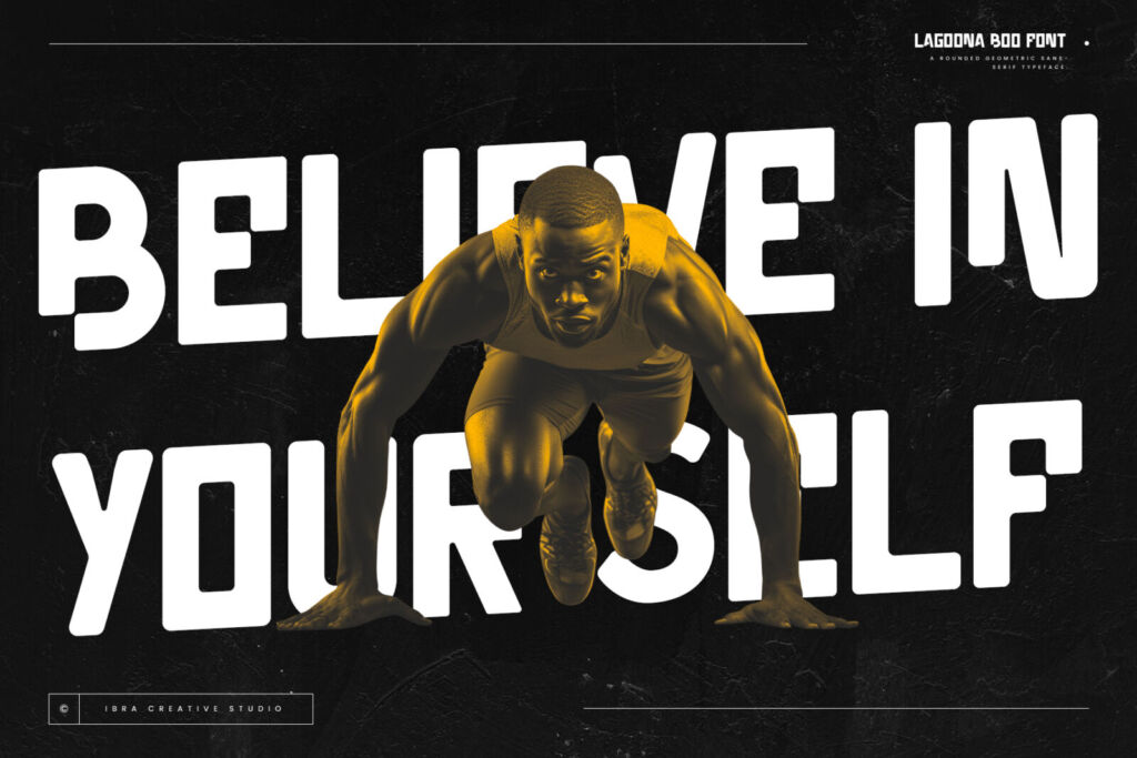 Lagoona Boo – A rounded Geometric Sans serif Typeface font preview
