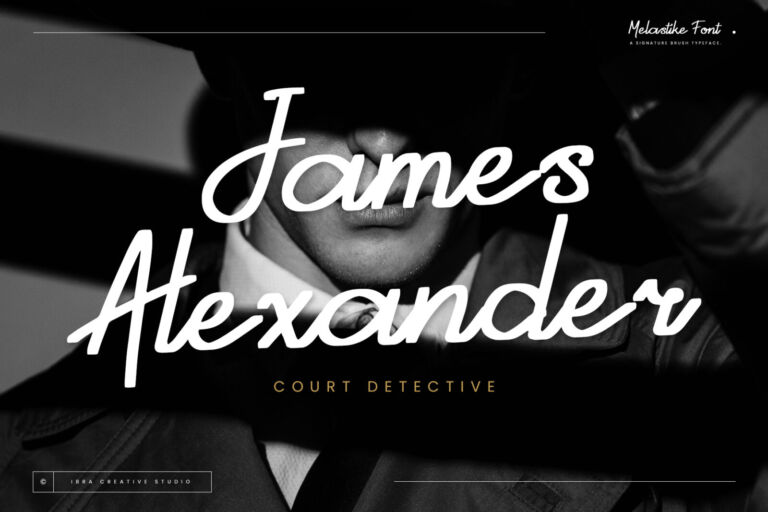Melastike – A Signature Brush Typeface font preview