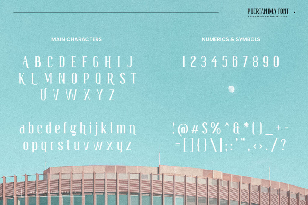 Poertanima font preview 2