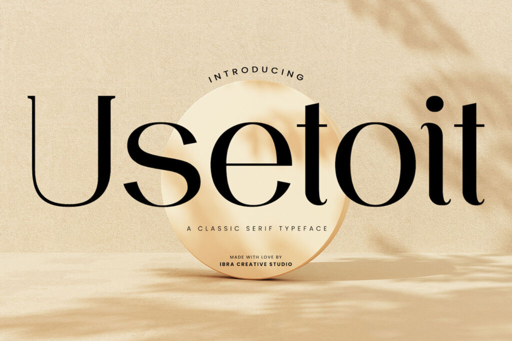 Usetoit – A Classic Serif Typeface font preview