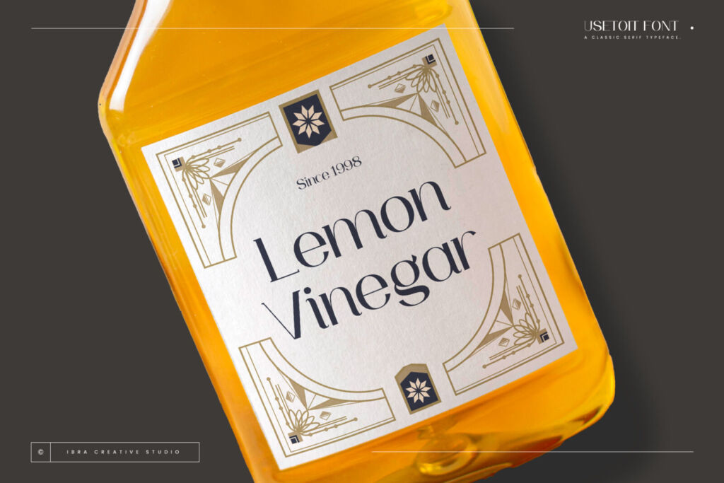 Usetoit – A Classic Serif Typeface font preview