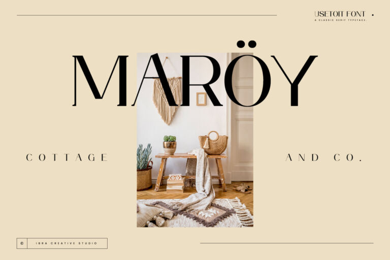 Usetoit – A Classic Serif Typeface font preview