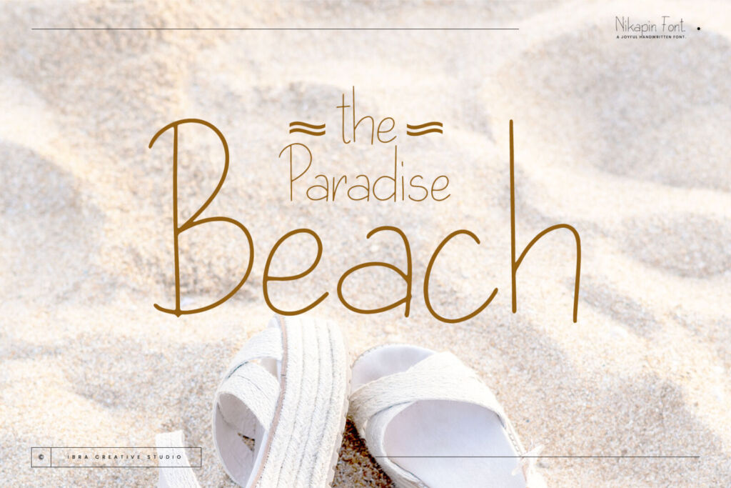 Nikapin – A Joyful Handwritten Typeface font preview