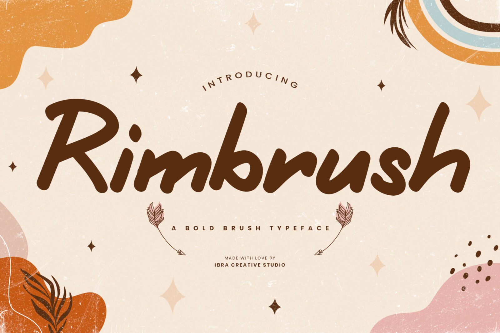 Rimbrush – A Bold Brush Typeface – IbraCreative | Fonts and Graphic ...